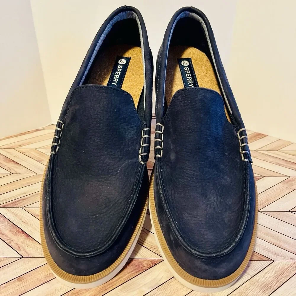 Sperry Authentic Original Double‎ Sole Venetian Loafer M 11.5 Navy Blue STS25570